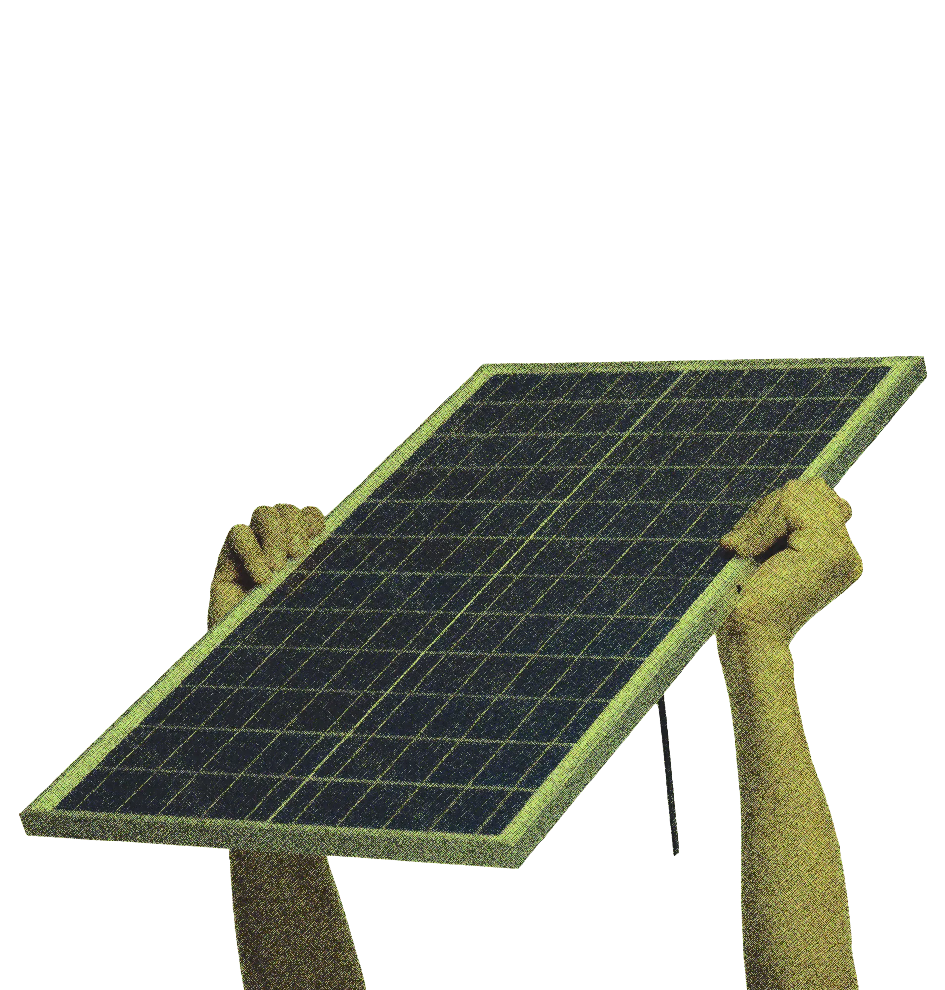 Smaltimento pannelli fotovoltaici e sopralluogo tecnico dell'impianto fotovoltaico | TERA Alfaraee Due mani che sollevano un pannello fotovoltaico, simbolo del servizio TERA Alfaraee per ritiro, smaltimento e sopralluogo tecnico dei pannelli fotovoltaici in tutta Italia