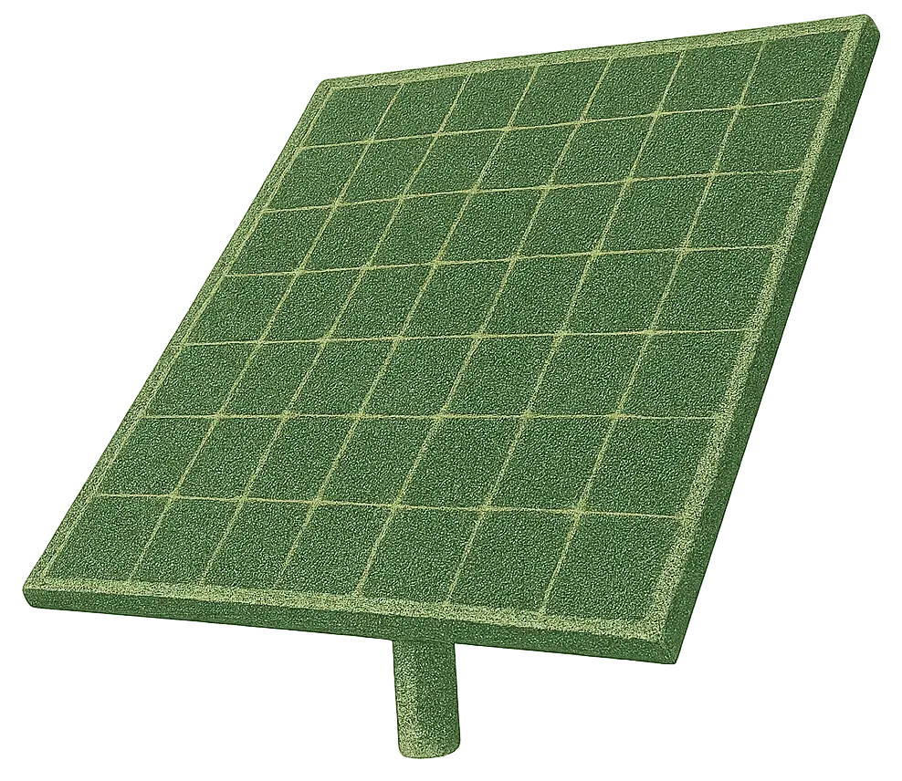 Smaltimento pannelli fotovoltaici a fine vita | TERA Alfaraee Illustrazione di un pannello fotovoltaico, simbolo del servizio di ritiro e smaltimento pannelli fotovoltaici a fine vita offerto da TERA Alfaraee in tutta Italia